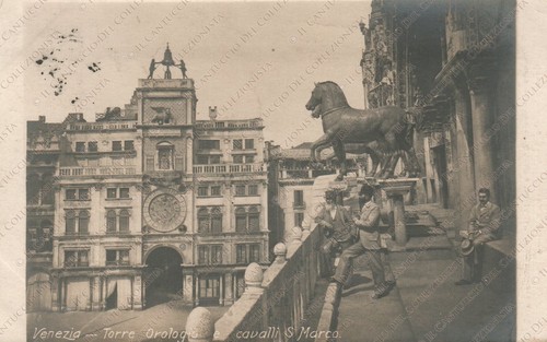 1915 venezia torre orologio - torre,