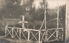 Foto cartolina WW1 tomba