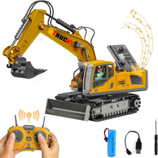 Escavatore Telecomandato per Bambini, 2,4 Ghz Escavatori Radiocomandato Con Benn
