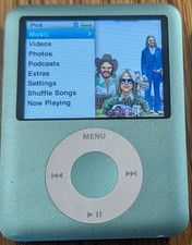 Apple iPod Nano 3a generazione, 8GB VERDE nuova BATTERIA e LCD nuovo,