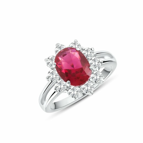 Anello princess rubino donna