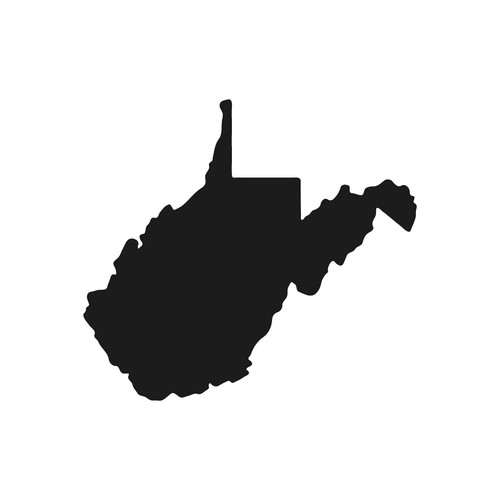 Adesivo west virginia stato - virginia,