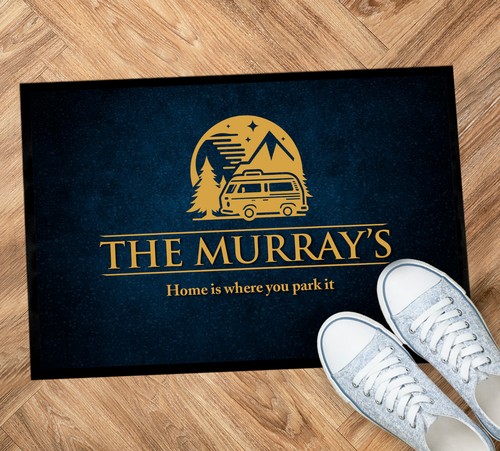 Personalised motorhome mat - personalised,
