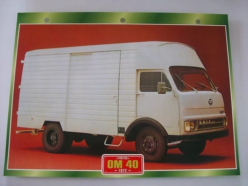 Carte fiche camion porteur - carte, om