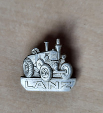 Vintage rare Lanz (John Deere) Tractor logo pin badge Traktor Anstecknadel