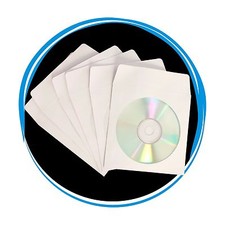 200 Buste di Carta Bianca CD