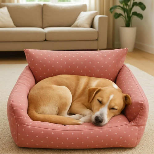 Divano per cani colore rosa - cani,