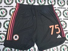 75 KERAMITSIS ROMA MATCH WORN SHORTS PANTALONCINI CALCIO FOOTBALL SOCCER