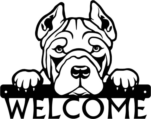 Pit bull terrier insegna - bull,