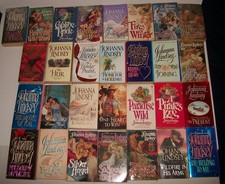 Johanna Lindsey paperback lot of 29 Historical & reg Romance vtg mix PB GD VG EX