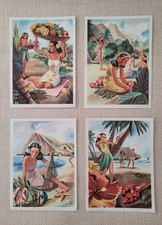 Stampe illustrazioni vintage polinesiane hawaiane Tiki Conrad Moulton