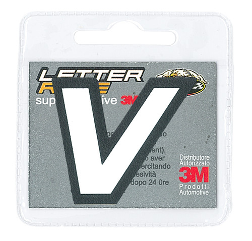 Lettera adesiva colore - lettera, "v"