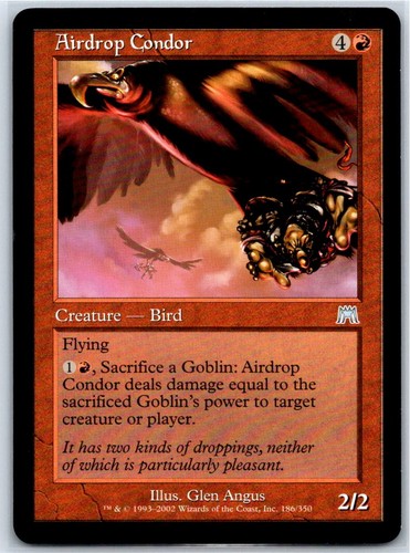 Scheda mtg airdrop condor - scheda,
