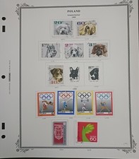 POLONIA - 1969 - LOTTO FRANCOBOLLI SU PAGINA ALBUM - MH E USATI