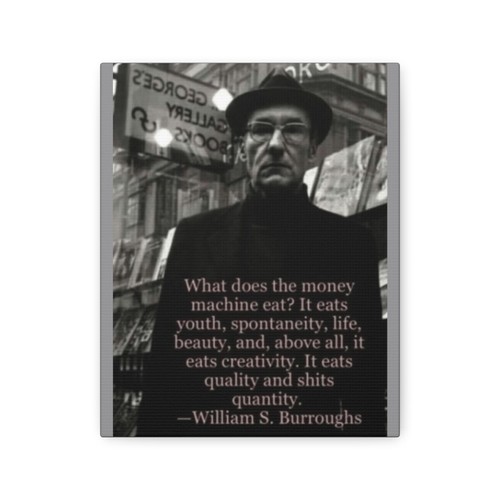 William burroughs canvas - s.,