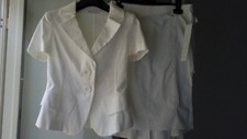 Tailleur giacca+gonna da donna HFN bianco!!OCCASIONE!