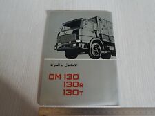 MANUALE USO MANUTENZIONE ORIGINALE 1975 OM 130 R T LINGUA ARABO ARABIC LANGUAGE