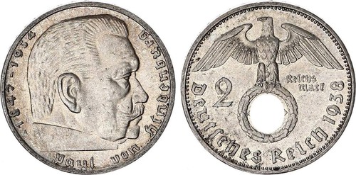Reichsmark argento 1938 - in,
