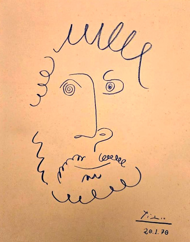 1970 pablo picasso tete - 1970, "tete