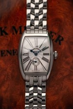 Franck Muller Cintrée Curvex 1750 S6 hand-wound, white dial, full set