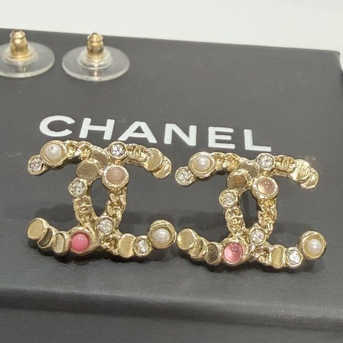 Orecchini chanel loghi - chanel, rosa