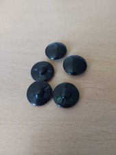 set  di 5 bottoni di bachelite regio esercito per uniforme sahariana nera PNF