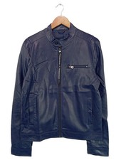 TRUSSARDI JEANS Giacca in ecopelle Donna Giacca Taglia IT 54 blu