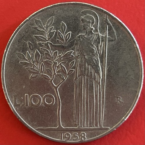 100 lire moneta - 1958, •