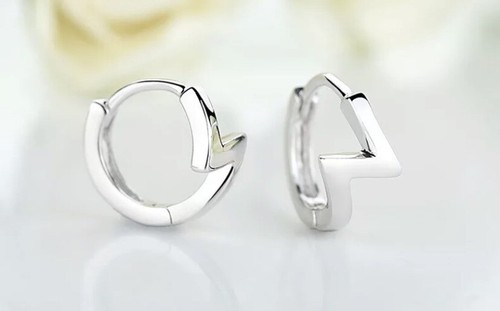 Orecchini cerchio huggie - a,