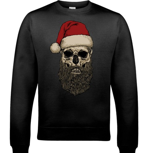 Babbo natale teschio - babbo,