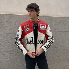 Giacca pelle vintage - giacca, marlboro