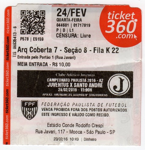 Biglietto bra juventus santo - biglietto,