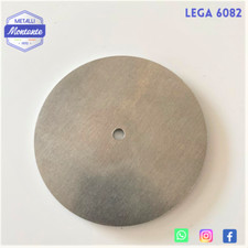 Lastra - Lamiera - Disco in Alluminio 6082 forato 6mm Ø 92 mm spessore 4 mm CNC 