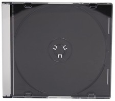 Custodia Slimline Jewel per 1 CD o DVD, 5,2 mm, porta CD nero - 120 pezzi