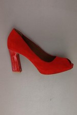 ⭐ Tamaris tacchi alti per le signore taglia 40 rosso di pelle ⭐