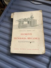 LIBRO ELEMENTI DI TECNOLOGIA MECCANICA