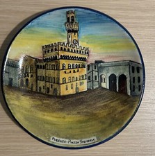 Antico piatto in ceramica Solimene Vietri  piazza Signoria Firenze
