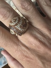 Anello Oro 18 Kt E Zaffiri Colorati 