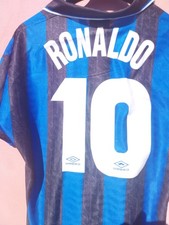 MAGLIA SHIRT CAMISETA CALCIO INTER  RONALDO 10 TG L