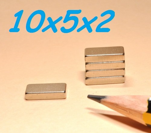 Magneti neodimio 10x5x2 mm - 10x5x2,