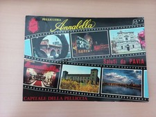 Cartolina SALUTI DA PAVIA PELLICCERIA ANNABELLA TURISMO - VG 1973 FG A Colori