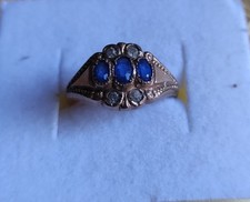 ANELLO ORO ANTICO CON PIETRE FINE OTTOCENTO INIZIO NOVECENTO 