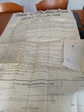 1955 Sannicandro di Bari manifesto bando posto vigile urbano