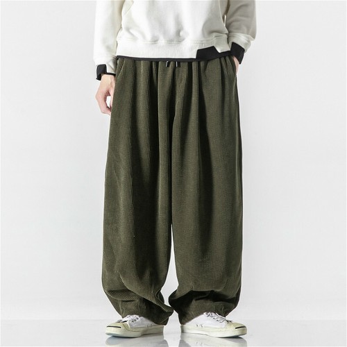 Pantaloni corduroy ampi - pantaloni,