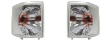Land Rover Discovery 1 300tdi coppia luci di direzione anteriori trasparenti XBD100760/70 W