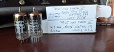 ECC83 12AX7  Philips  mC1 D6B- D6G  2 valvole   Square Getter  big  plate  used