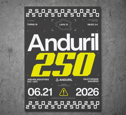 Anduril 250 nascar corsa - -,