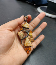 Ciondolo diaspro paesaggio