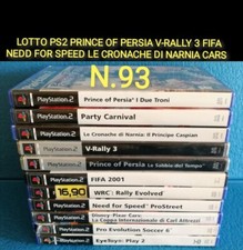 PS2 Lotto giochi a scelta prezzo FISSO V-RALLY FIFA PRINCE OF PERSIA NARDIA CARS