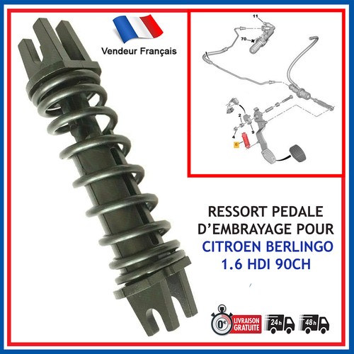 Ressort rappel pédale - de,